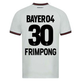 Bayer 04 Leverkusen Jeremie Frimpong 30 Udebane 2023-24 - Fodboldtrøjer (S/S)